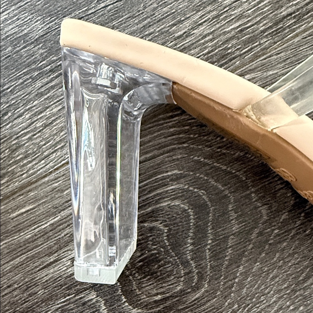 Chic Transparent Strap Block Heels - image 4